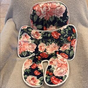 Floral Baby Car Seat Cushion Reversble NEW